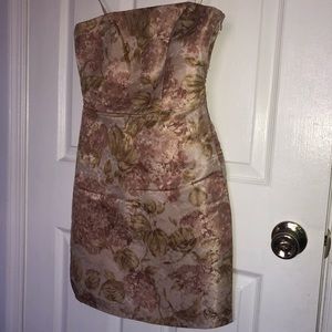 Ann Taylor petite jacquard garden party cocktail dress